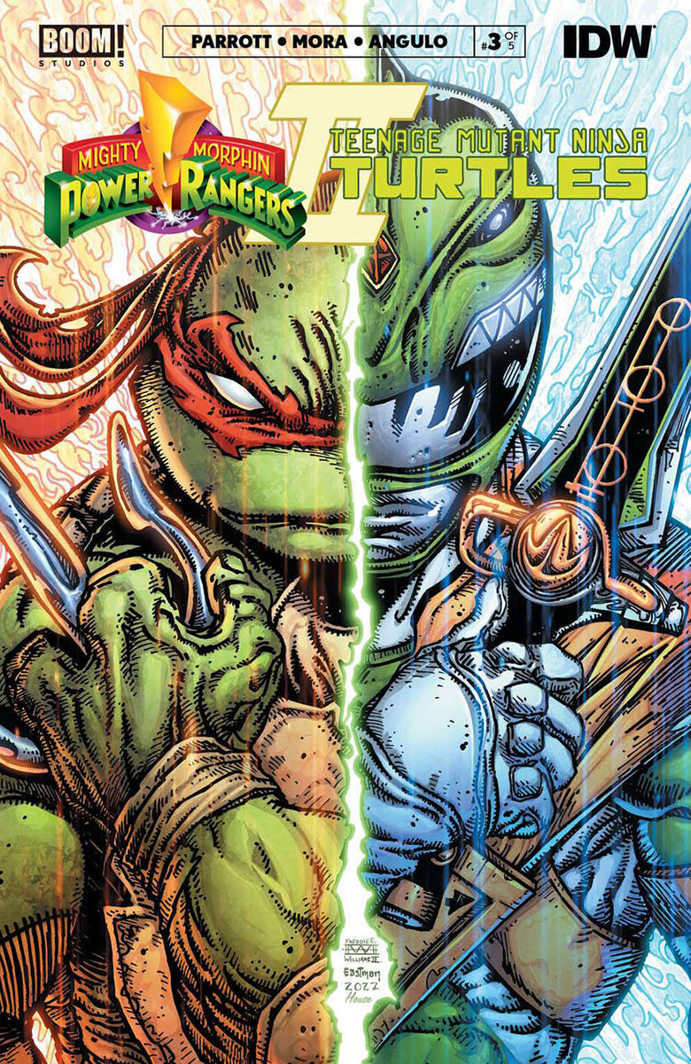 Mighty Morphin Power Rangers Teenage Mutant Ninja Turtles II #3 Cover –  Black Dragon Comix