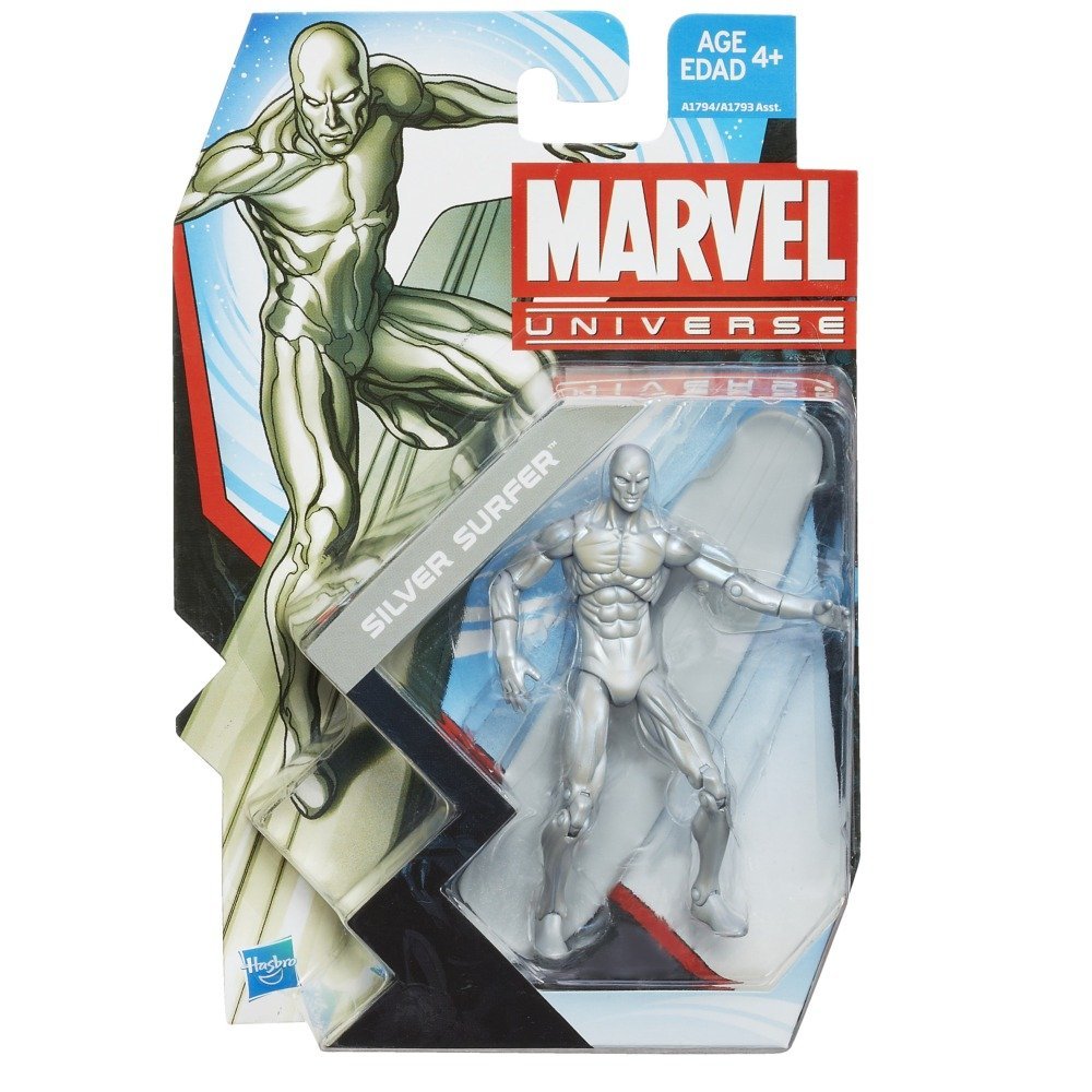 Marvel Universe Series 1 Action Figure #003 Silver Surfer 3.75