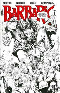 Barbaric Deluxe Black & White Edition #1 Cover A Regular Cover