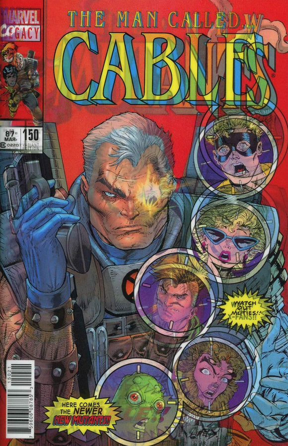 Cable Vol 3 #150 Cover B Variant Rob Liefeld Lenticular Homage Cover (Marvel Legacy Tie-In)