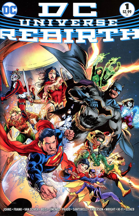 DC Universe Rebirth Special #1 Cover B Variant Midnight Release Cover