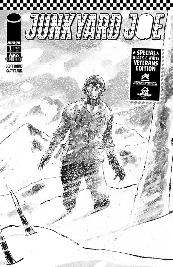 Junkyard Joe Special Black & White Veterans Edition #1 Cover C Variant Andrea Mutti Cover
