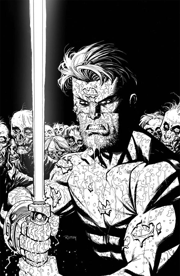 Skybound X #1 Cover I Incentive Ryan Ottley Black & White Cover