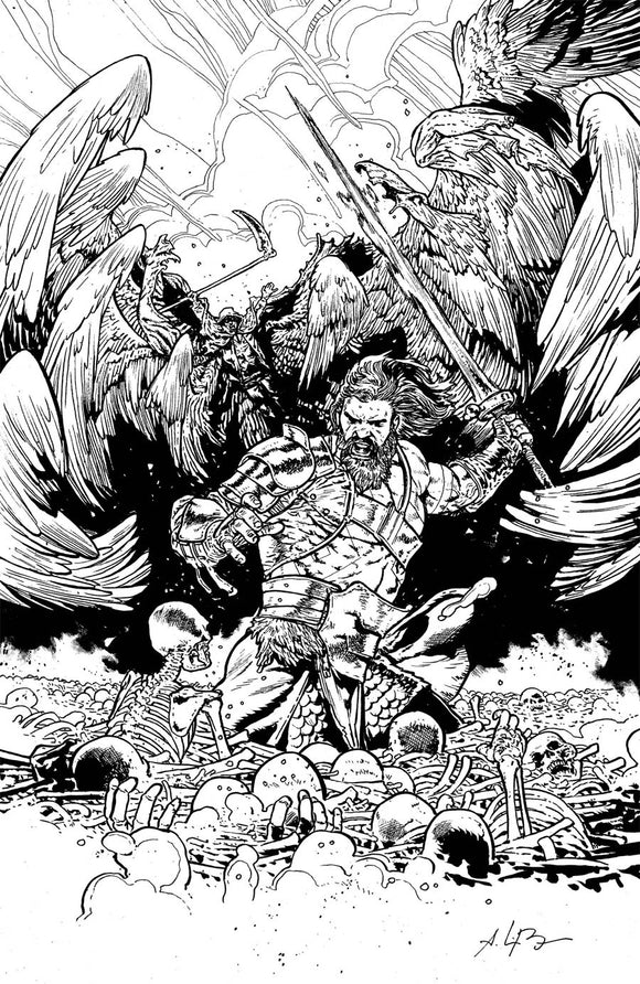 Skybound X #2 Cover D Incentive Andrei Bressan Black & White Cover