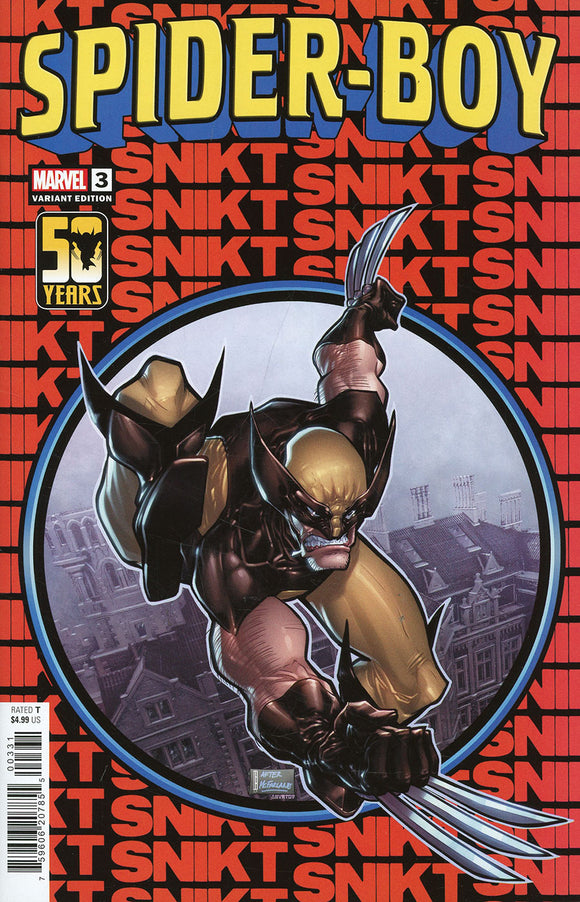 Spider-Boy #3 Cover B Variant David Baldeon Wolverine Wolverine Wolverine Cover