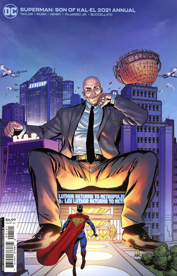 Superman Son Of Kal-El 2021 Annual #1 (One Shot) Cover B Variant Steve Pugh Card Stock Cover