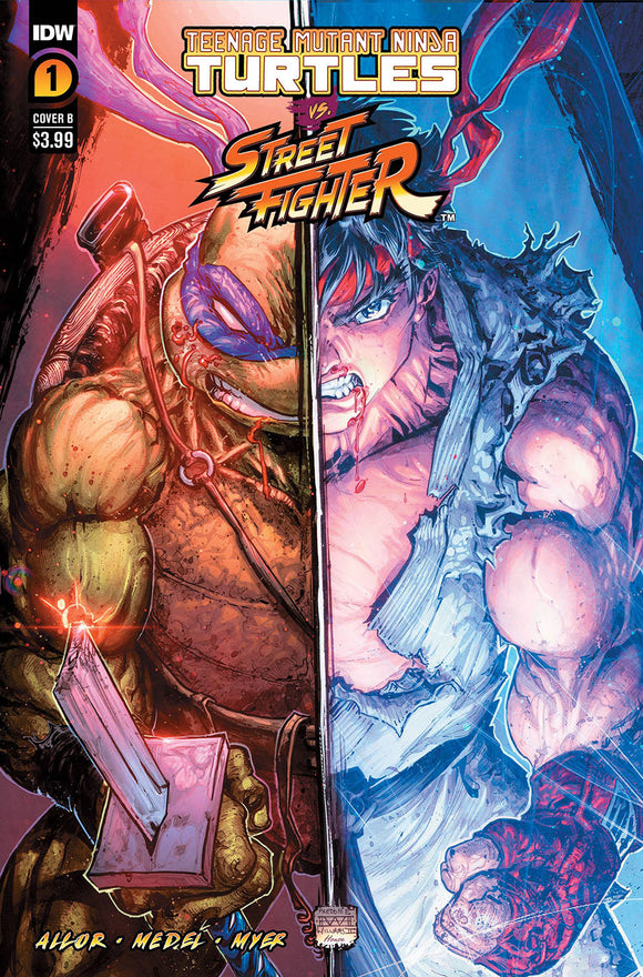 Teenage Mutant Ninja Turtles Vs Street Fighter #1 Cover B Variant Freddie E Williams II Cover