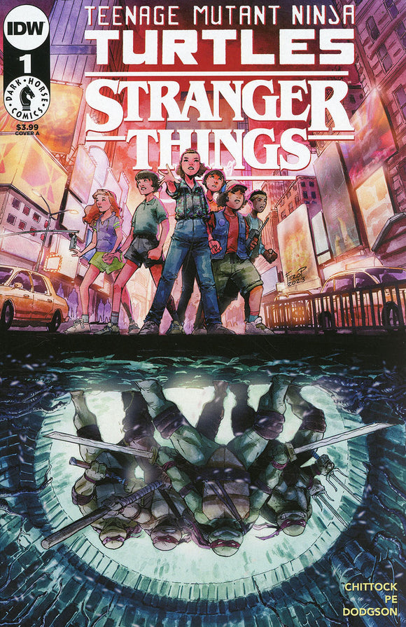 Teenage Mutant Ninja Turtles X Stranger Things #1 Cover A Regular Fero Pe Cover