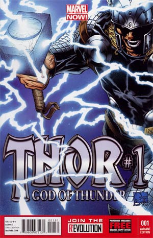 Thor God Of Thunder #1 Incentive Joe Quesada Variant Cover