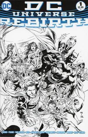 DC Universe Rebirth Special #1 Cover C Incentive Midnight Release Variant Cover