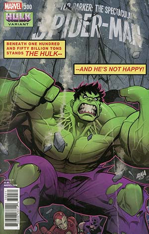 Peter Parker Spectacular Spider-Man #300 Cover B Variant David Nakayama Hulk Smash Cover