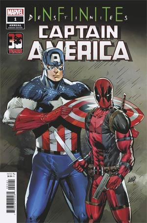 Captain America Vol 9 Annual #1 (2021) Cover D Variant Rob Liefeld Deadpool 30th Anniversary Cover (Infinite Destinies Tie-In)