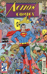 Action Comics Vol 2 #1000 Cover E Variant Michael Allred 1960s Cover