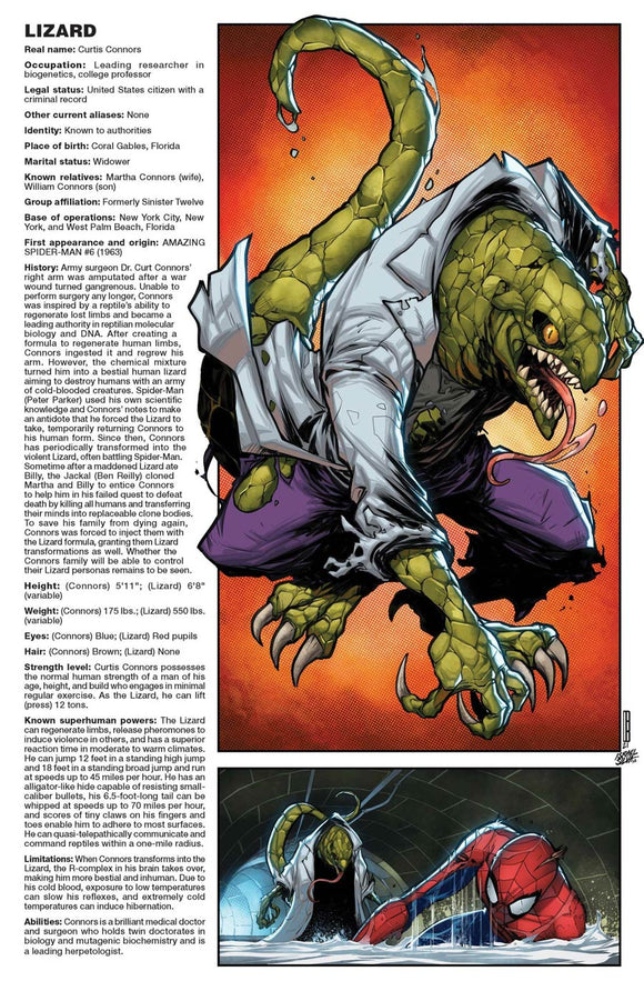 Amazing Spider-Man Vol 5 #71 Cover C Variant David Baldeon Handbook Cover (Sinister War Tie-In)