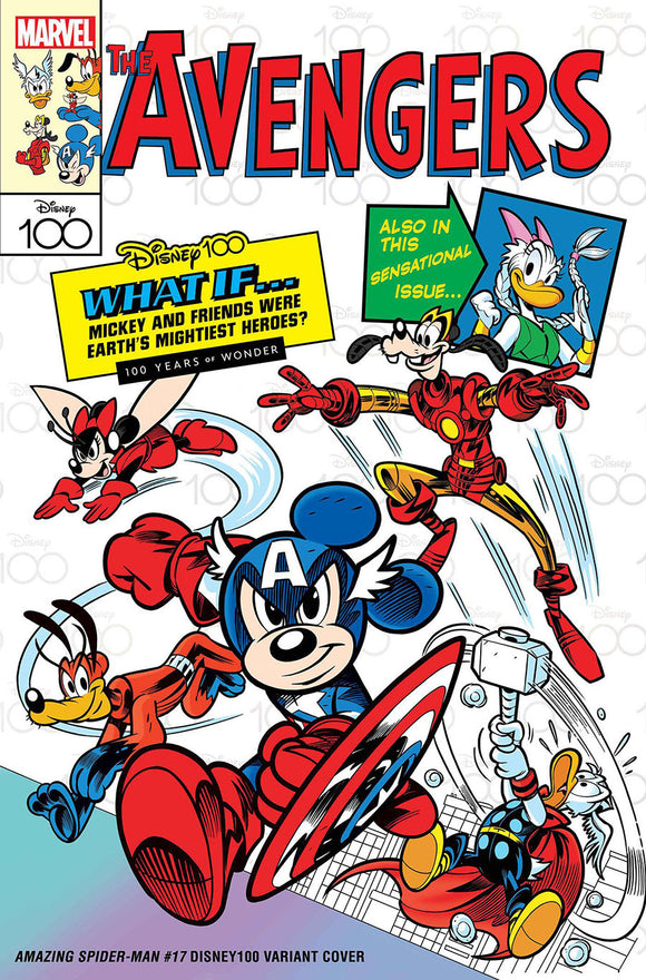 Amazing Spider-Man Vol 6 #17 Cover C Variant Lorenzo Pastrovicchio Disney100 Avengers Color Cover (Dark Web Tie-In)