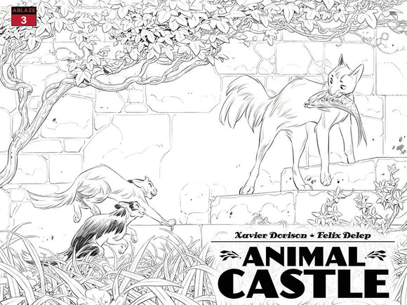 Animal Castle #3 Cover B Variant Felix Delep Miss B Wraparound Cover