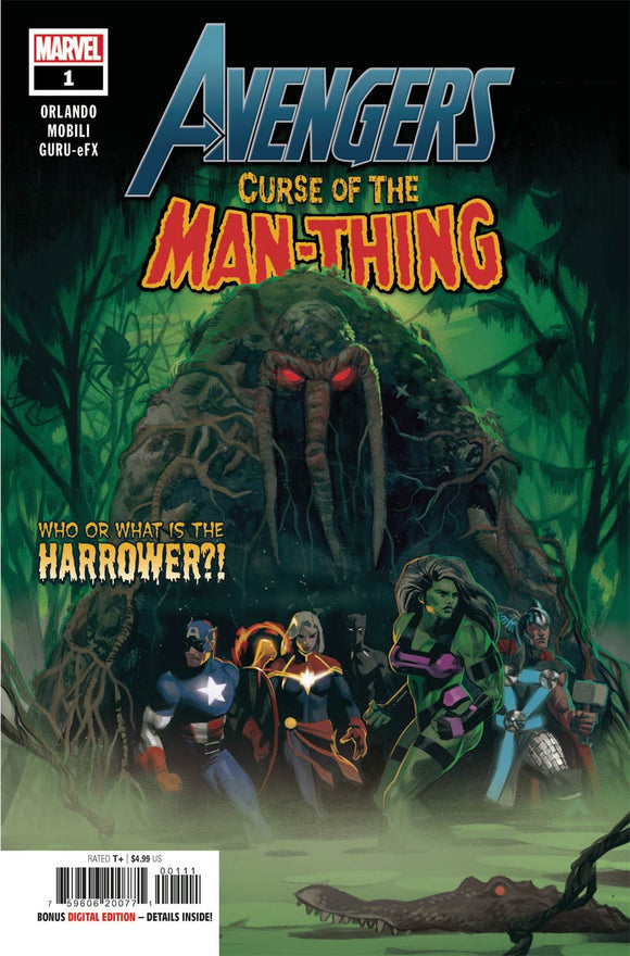 Avengers Curse Of The Man-Thing One Shot Cover A Regular Daniel Acuna Cover