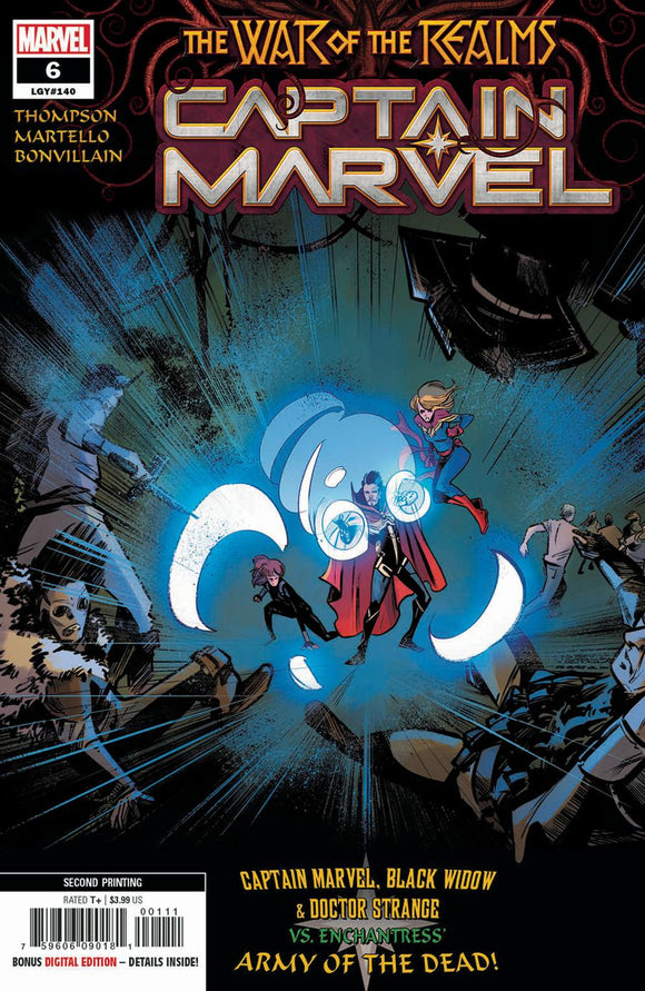 Captain Marvel Vol 9 #6 Cover E 2nd Ptg Variant Annapola Martello Cover (War Of The Realms Tie-In)