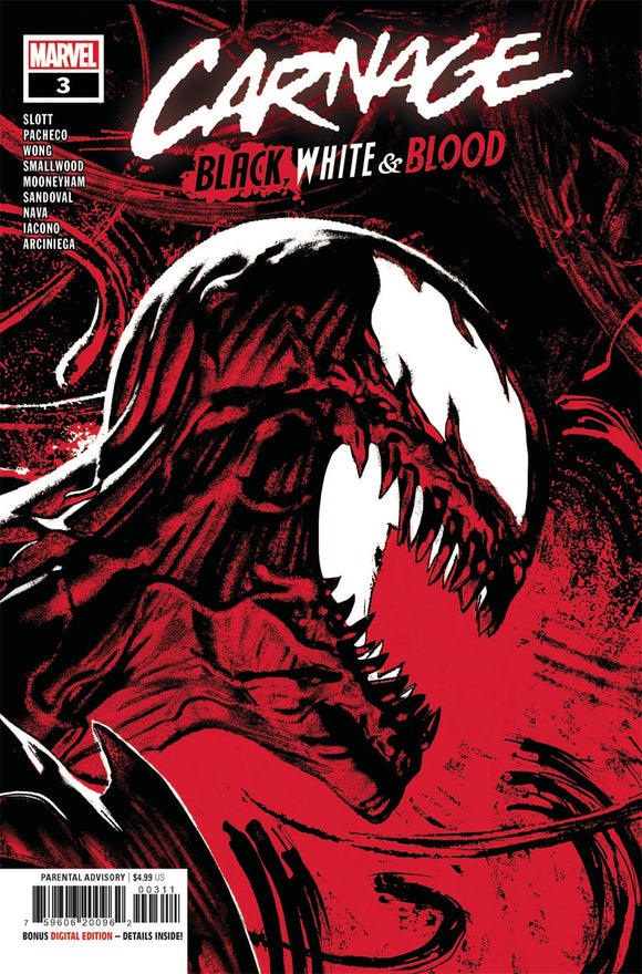 Carnage Black White & Blood #3 Cover A Regular Greg Smallwood Cover