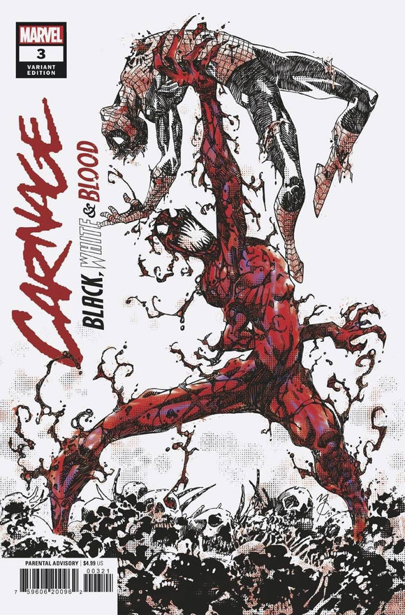 Carnage Black White & Blood #3 Cover C Incentive John McCrea Variant Cover