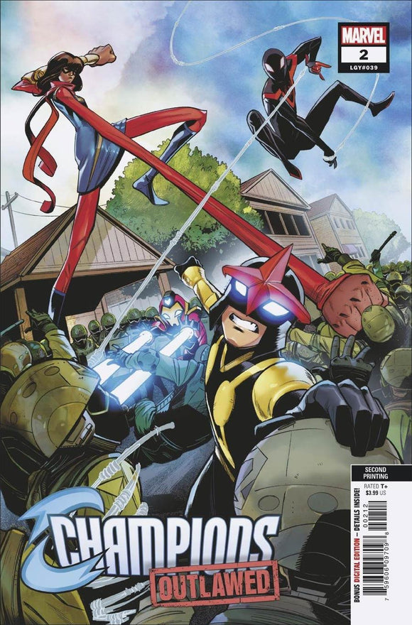 Champions (Marvel) Vol 4 #2 Cover C 2nd Ptg Variant Cover (Outlawed Tie-In)