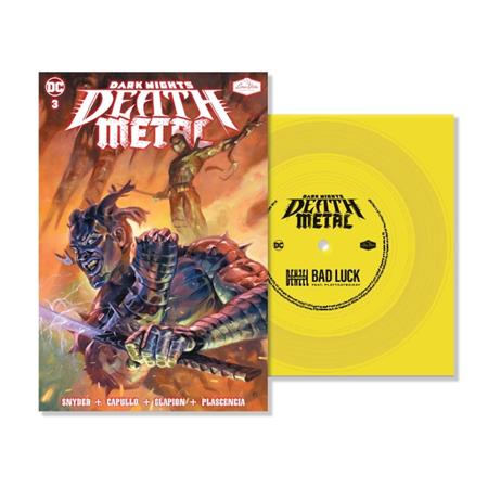 DARK NIGHTS DEATH METAL #3 SOUNDTRACK SPEC ED DENZEL CURRY WITH FLEXI SINGLE FEATURING BAD LUCK