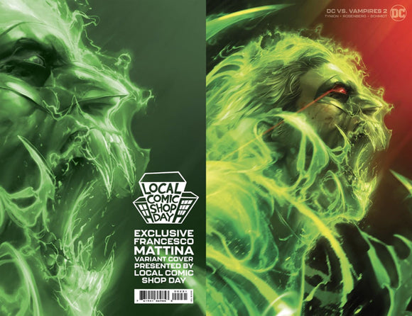 DC Vs Vampires #2 Cover C Variant Francesco Mattina LCSD 2021 Foil Card Stock Cover
