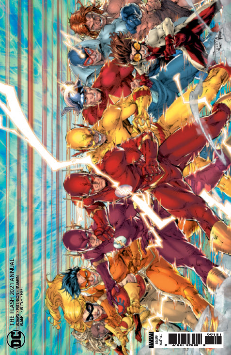 Flash Vol 5 Annual 2021 #1 Cover B Variant Brett Booth Card Stock Cover