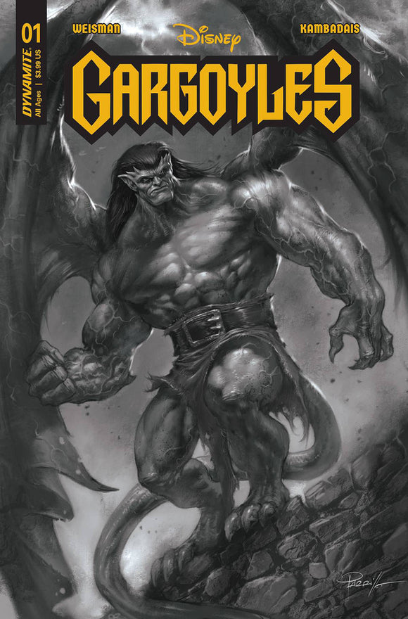 Gargoyles Vol 3 #1 Cover Z-F Incentive Lucio Parrillo Black & White Cover