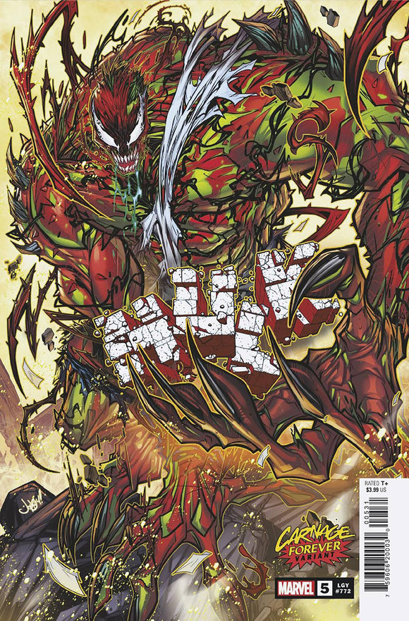 Hulk Vol 5 #5 Cover B Variant Jonboy Meyers Carnage Forever Cover