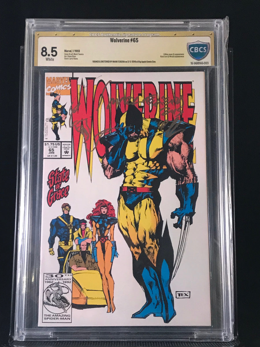 Wolverine Vol 2 #65 Signature Series and Sketch Gold Grade 8.5 – Black ...