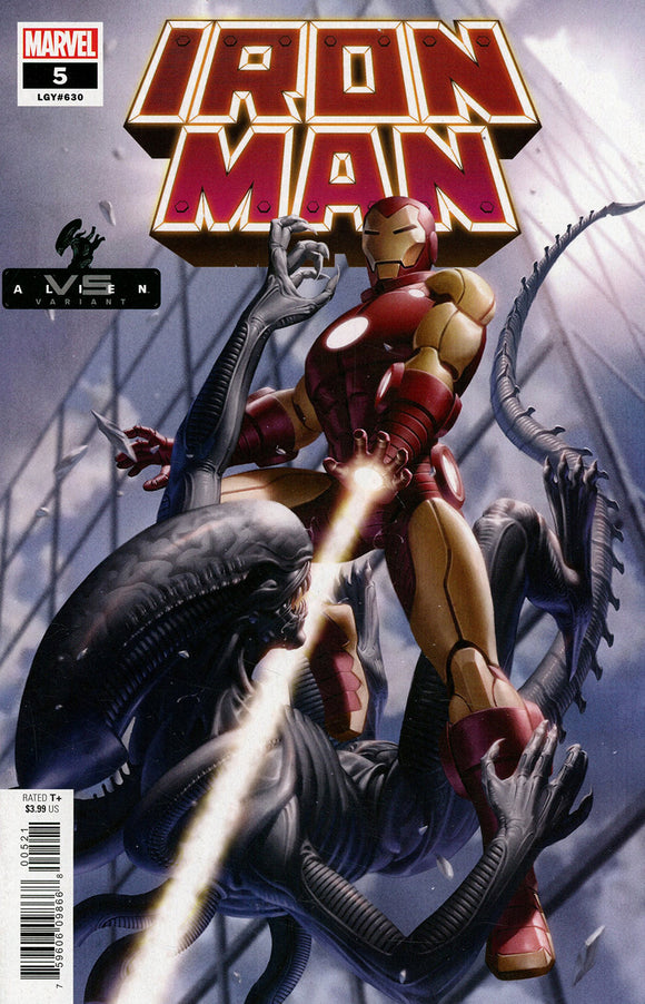 Iron Man Vol 6 #5 Cover B Variant Junggeun Yoon Marvel vs Alien Cover