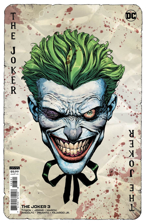 Joker Vol 2 #3 Cover B Variant David Finch Cover