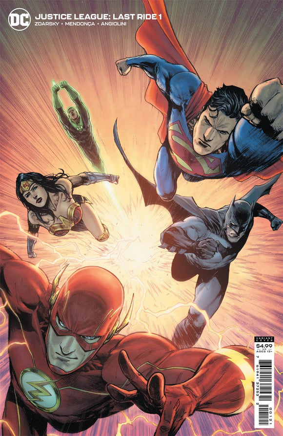 Justice League Last Ride #1 Cover B Variant Miguel Mendonca Card Stock Cover
