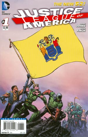 Justice League Of America Vol 3 #1 Variant New Jersey Flag Cover