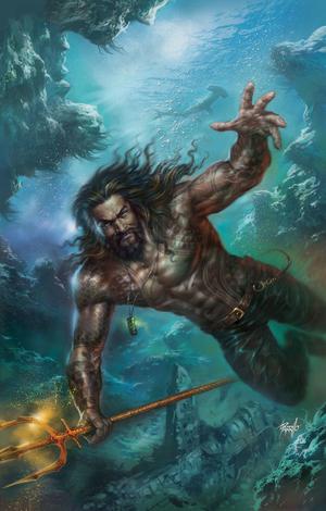 Justice League Vol 4 #12 Cover B Variant Lucio Parrillo Aquaman Movie Cover (Drowned Earth Part 3)