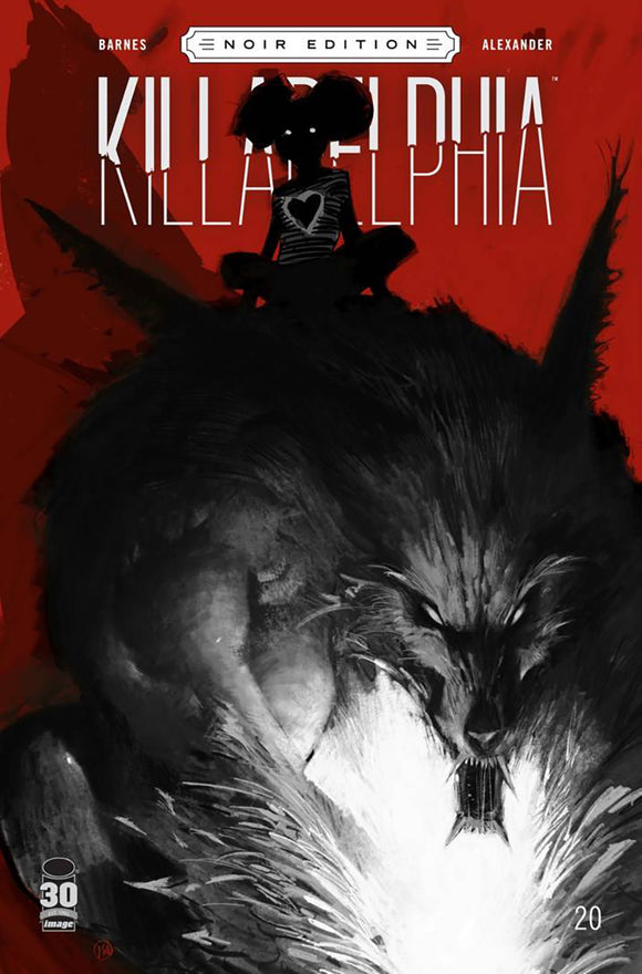 Killadelphia #20 Cover C Variant Jason Shawn Alexander Black & White Noir Edition