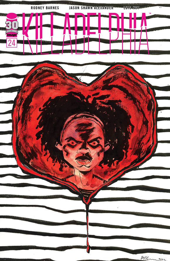 Killadelphia #24 Cover C Variant Jeff Lemire Cover