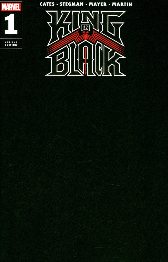 King In Black #1 Cover H Variant Black Blank Cover