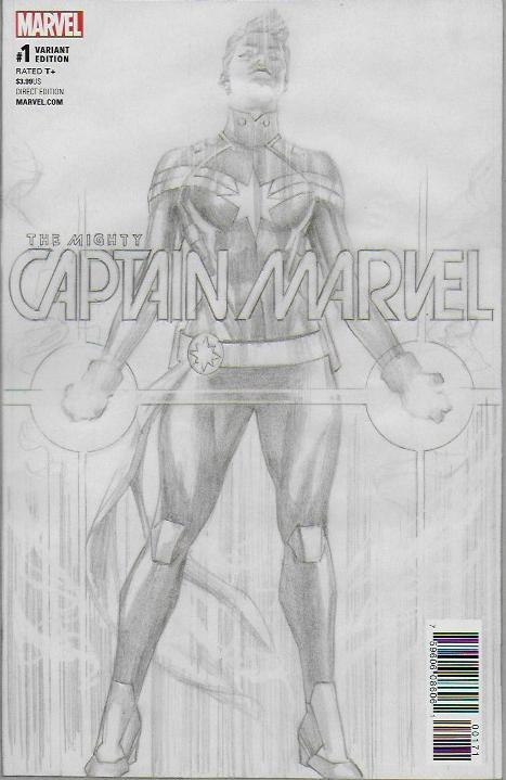 Mighty Captain Marvel #1 Cover F Incentive Retailer Bonus Variant Cover Alex Ross Cover