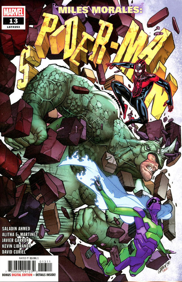 Miles Morales Spider-Man #13 Cover A 1st Ptg Regular Javier Garron Cover