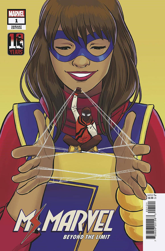 Ms Marvel Beyond The Limit #1 Cover B Variant Natacha Bustos Miles Morales Spider-Man 10th Anniversary Cover