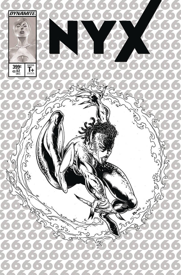 Nyx (Dynamite Entertainment) #2 Cover N Incentive Jason Biggs Todd McFarlane Homage Line Art Cover