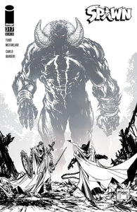 Spawn #317 Cover D Incentive Greg Capullo & Todd McFarlane Black & White Cover