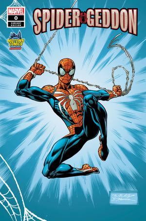 Spider-Geddon #0 Midtown Exclusive Mark Bagley PS4 Costume Variant Cover