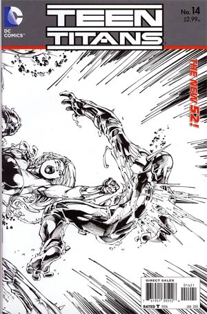 Teen Titans Vol 4 #14 Incentive Brett Booth Sketch Cover