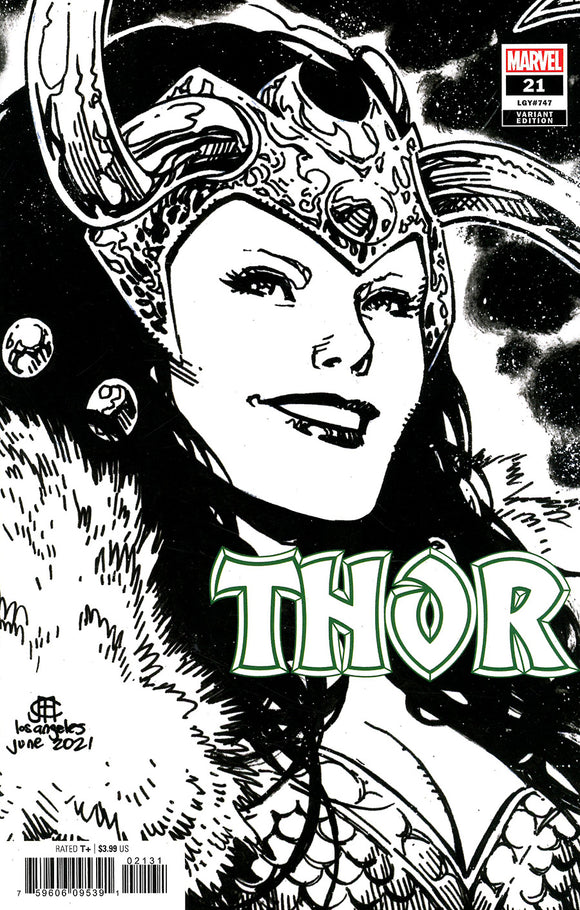 Thor Vol 6 #21 Cover C Variant Jim Cheung Headshot Sketch Cover