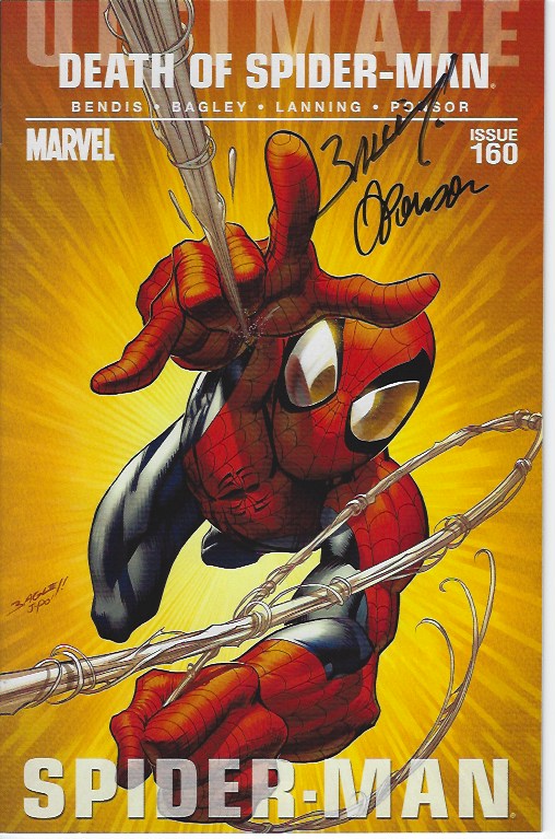 Ultimate Comics Spider-Man #160 1st Ptg Regular Mark Bagley Cover Without Polybag (Death Of Spider-Man Tie-In) **Signed**