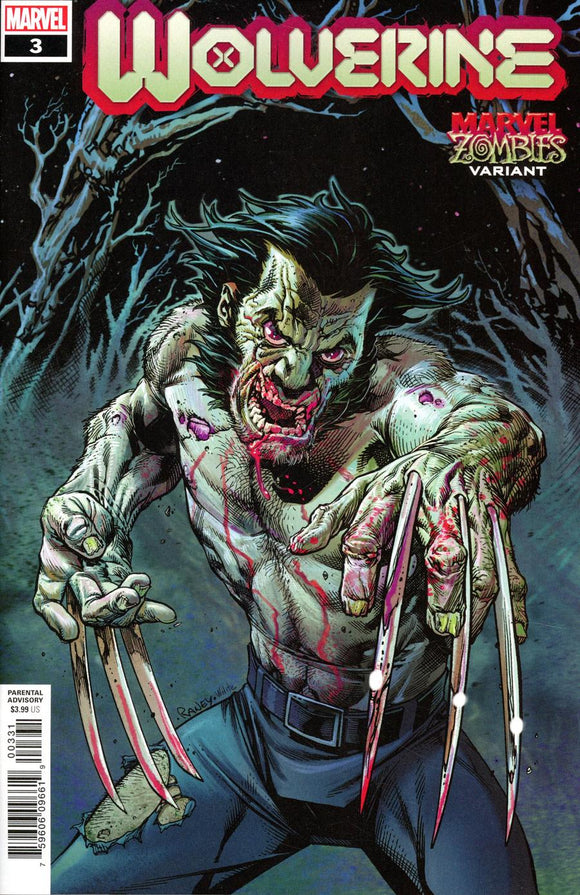 Wolverine Vol 7 #3 Cover B Variant Tom Raney Marvel Zombies Cover