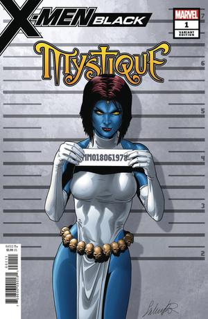 X-Men Black Mystique #1 Cover B Variant Salvador Larroca Mugshot Cover